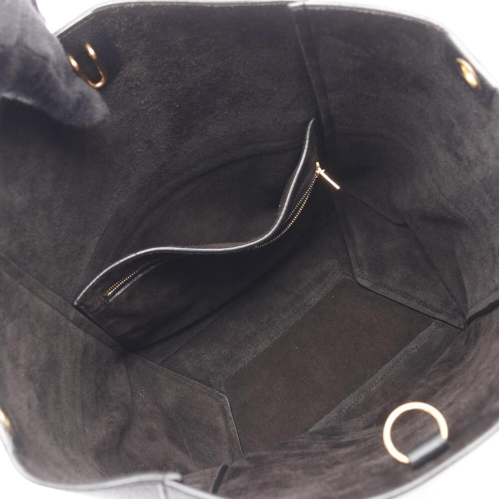 Celine Sangle Bucket Shoulder Bag Leather Black - Picture 3 of 7